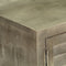 vidaXL - Tv-meubel - 110x30x48 - cm - massief - mangohout - met - messing - grijs