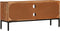 vidaXL - Tv-meubel - 110x30x50 - cm - massief - acaciahout - honingbruin - en - grijs