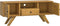 vidaXL - Tv-meubel - 110x30x50 - cm - massief - teakhout