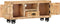 vidaXL - Tv-meubel - 110x30x50 - cm - ruw - mangohout