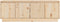 vidaXL - Tv-meubel - 110x34x40 - cm - massief - grenenhout