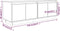 vidaXL - Tv-meubel - 110x34x40 - cm - massief - grenenhout