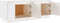 vidaXL - Tv-meubel - 110x34x40 - cm - massief - grenenhout - wit