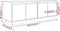 vidaXL - Tv-meubel - 110x34x40 - cm - massief - grenenhout - wit