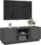 vidaXL - Tv-meubel - 110x35x40,5 - cm - massief - grenenhout - grijs