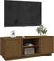 vidaXL - Tv-meubel - 110x35x40,5 - cm - massief - grenenhout - honingbruin
