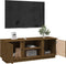 vidaXL - Tv-meubel - 110x35x40,5 - cm - massief - grenenhout - honingbruin