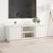 vidaXL - Tv-meubel - 110x35x40,5 - cm - massief - grenenhout - wit