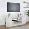 vidaXL - Tv-meubel - 110x35x40,5 - cm - massief - grenenhout - wit