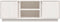 vidaXL - Tv-meubel - 110x35x40,5 - cm - massief - grenenhout - wit