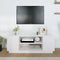 vidaXL - Tv-meubel - 110x35x40,5 - cm - massief - grenenhout - wit