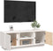 vidaXL - Tv-meubel - 110x35x40,5 - cm - massief - grenenhout - wit