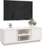 vidaXL - Tv-meubel - 110x35x40,5 - cm - massief - grenenhout - wit
