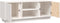 vidaXL - Tv-meubel - 110x35x40,5 - cm - massief - grenenhout - wit