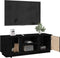 vidaXL - Tv-meubel - 110x35x40,5 - cm - massief - grenenhout - zwart