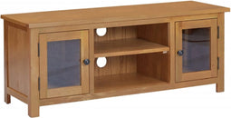 vidaXL - Tv-meubel - 110x35x44 - cm - massief - eikenhout
