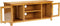 vidaXL - Tv-meubel - 110x35x44 - cm - massief - eikenhout