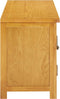 vidaXL - Tv-meubel - 110x35x44 - cm - massief - eikenhout