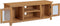 vidaXL - Tv-meubel - 110x35x44 - cm - massief - eikenhout