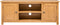 vidaXL - Tv-meubel - 110x35x44 - cm - massief - eikenhout