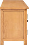 vidaXL - Tv-meubel - 110x35x44 - cm - massief - eikenhout