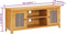 vidaXL - Tv-meubel - 110x35x44 - cm - massief - eikenhout