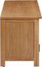 vidaXL - Tv-meubel - 110x35x44 - cm - massief - eikenhout