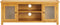 vidaXL - Tv-meubel - 110x35x44 - cm - massief - eikenhout