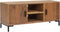 vidaXL - Tv-meubel - 110x35x48 - cm - massief - grenenhout - bruin