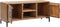 vidaXL - Tv-meubel - 110x35x48 - cm - massief - grenenhout - bruin