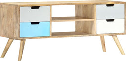 vidaXL - Tv-meubel - 110x35x48 - cm - massief - mangohout