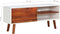 vidaXL - Tv-meubel - 110x35x50 - cm - massief - acaciahout - en - MDF