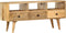 vidaXL - Tv-meubel - 110x36x50 - cm - massief - mangohout