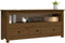 vidaXL - Tv-meubel - 114x35x52 - cm - massief - grenenhout - honingbruin