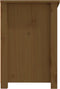 vidaXL - Tv-meubel - 114x35x52 - cm - massief - grenenhout - honingbruin