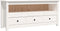 vidaXL - Tv-meubel - 114x35x52 - cm - massief - grenenhout - wit