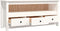 vidaXL - Tv-meubel - 114x35x52 - cm - massief - grenenhout - wit