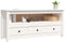 vidaXL - Tv-meubel - 114x35x52 - cm - massief - grenenhout - wit