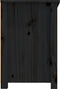 vidaXL - Tv-meubel - 114x35x52 - cm - massief - grenenhout - zwart