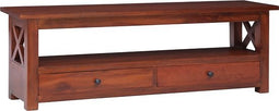 vidaXL - Tv-meubel - 115x30x40 - cm - massief - mahoniehout - bruin