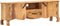 vidaXL - Tv-meubel - 115x30x42 - cm - massief - sheeshamhout