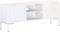 vidaXL - Tv-meubel - 115x30x46 - cm - massief - mangohout - wit