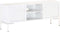 vidaXL - Tv-meubel - 115x30x46 - cm - massief - mangohout - wit
