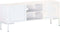 vidaXL - Tv-meubel - 115x30x46 - cm - massief - mangohout - wit