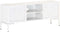 vidaXL - Tv-meubel - 115x30x46 - cm - massief - mangohout - wit
