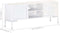 vidaXL - Tv-meubel - 115x30x46 - cm - massief - mangohout - wit