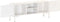 vidaXL - Tv-meubel - 115x30x46 - cm - massief - mangohout - wit