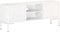 vidaXL - Tv-meubel - 115x30x46 - cm - massief - mangohout - wit