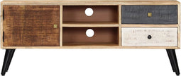 vidaXL - Tv-meubel - 115x30x47 - cm - massief - mangohout