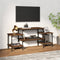 vidaXL - Tv-meubel - 117x35x52 - cm - bewerkt - hout - bruin - eikenkleur